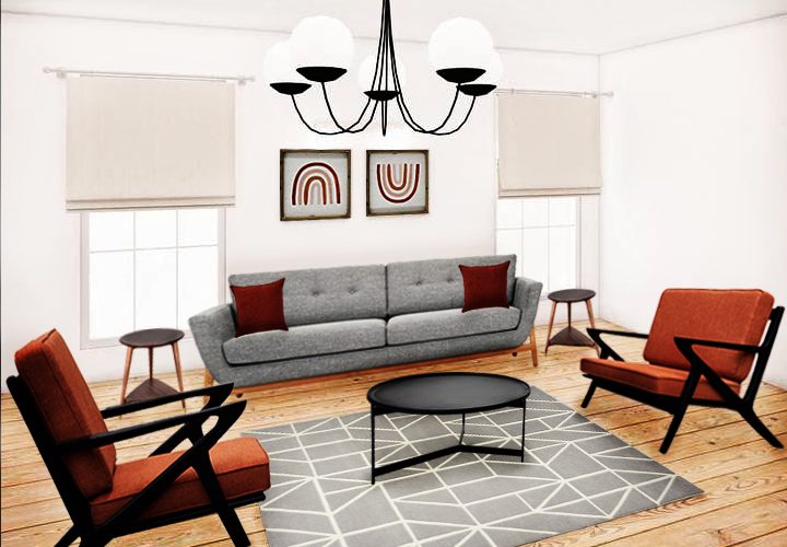 Mid-Century Modern Living Room Furniture Package