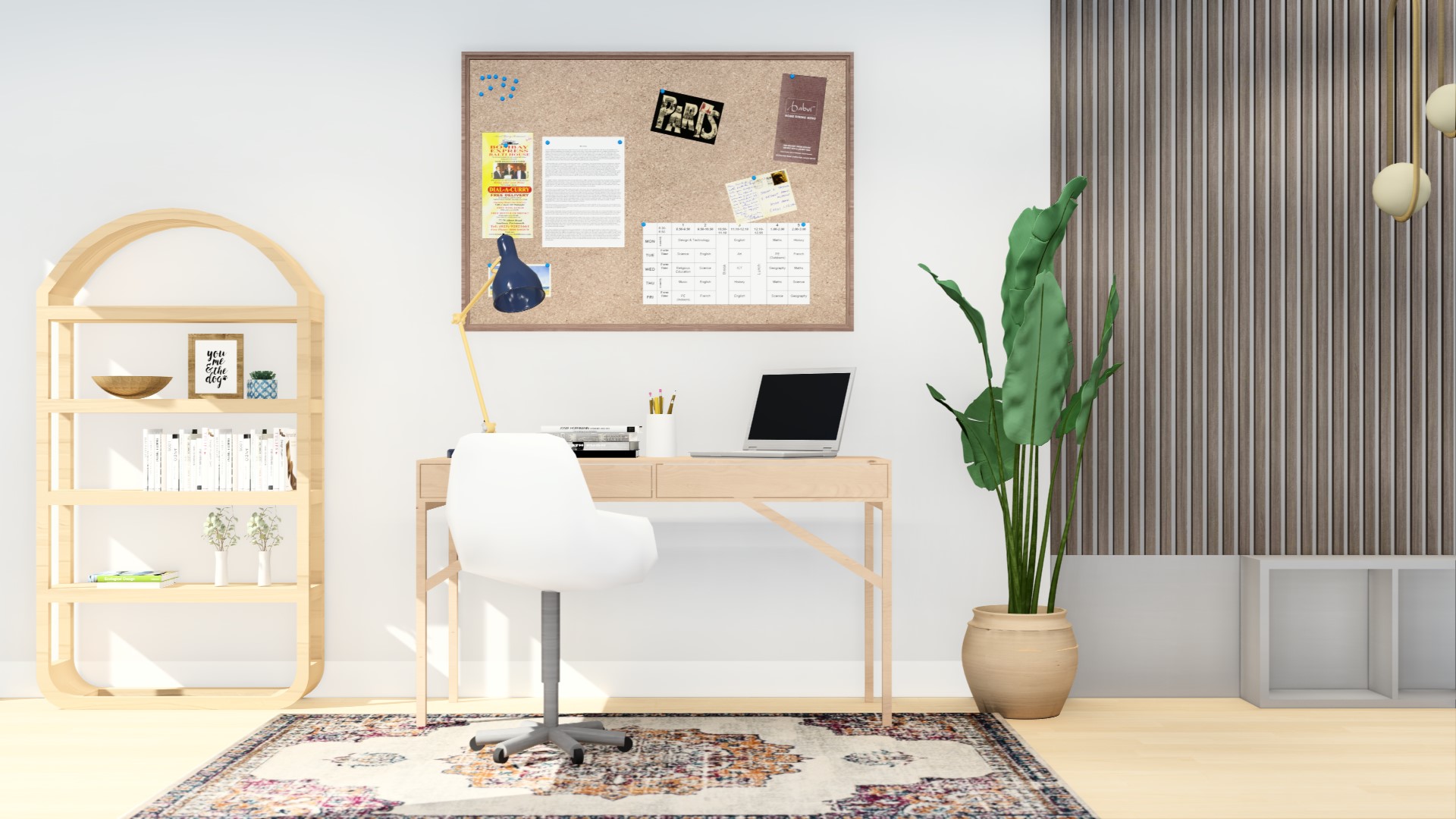How to Create a Boho Home Office